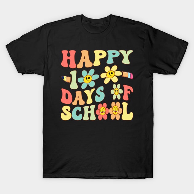 Happy 100 Days of School Kids Teachers 100 Days Smarter T-Shirt by Vcormier